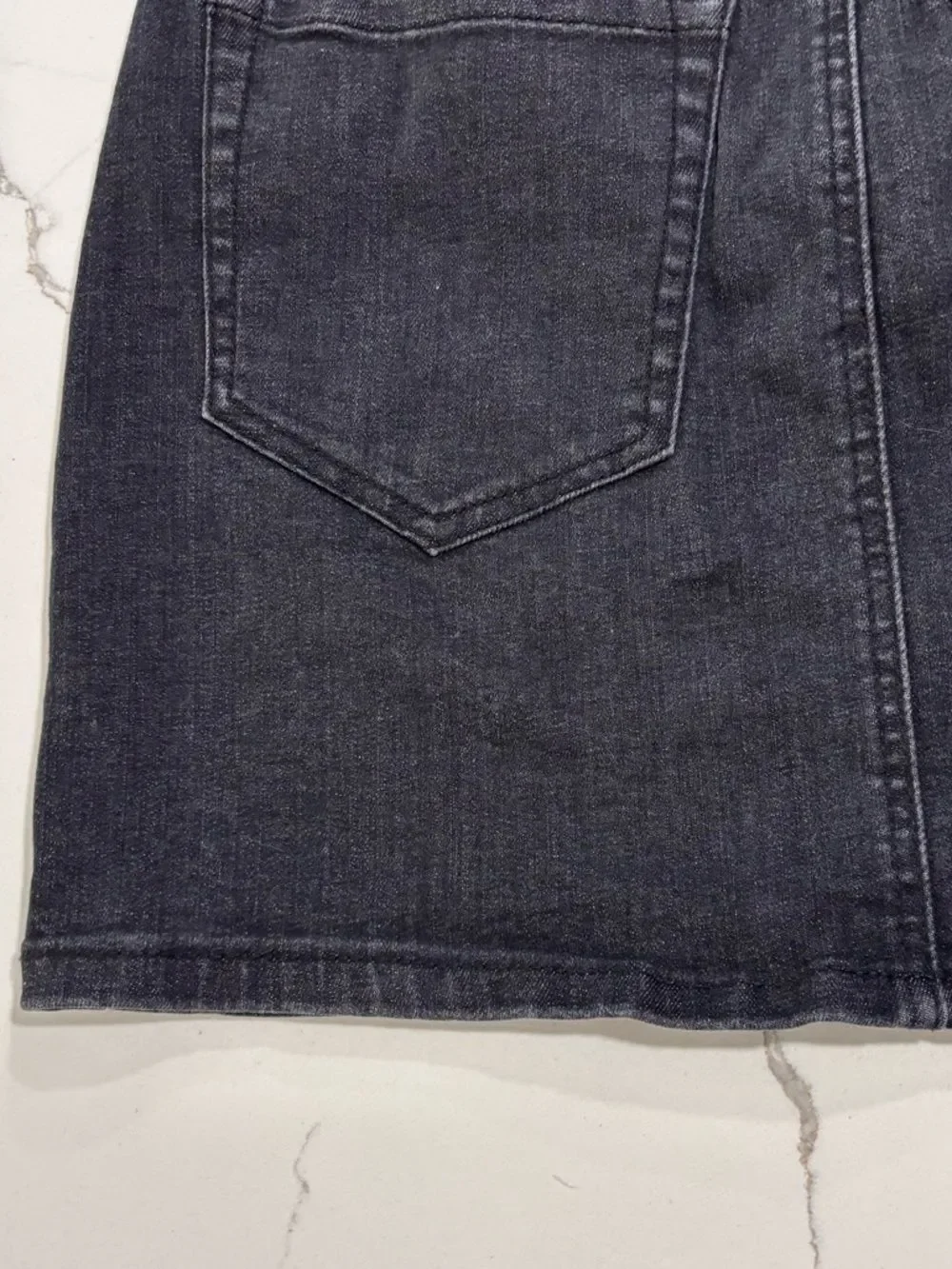 GARAGE Black Lace-Up Denim Mini Jeans Skirt Women’s Small